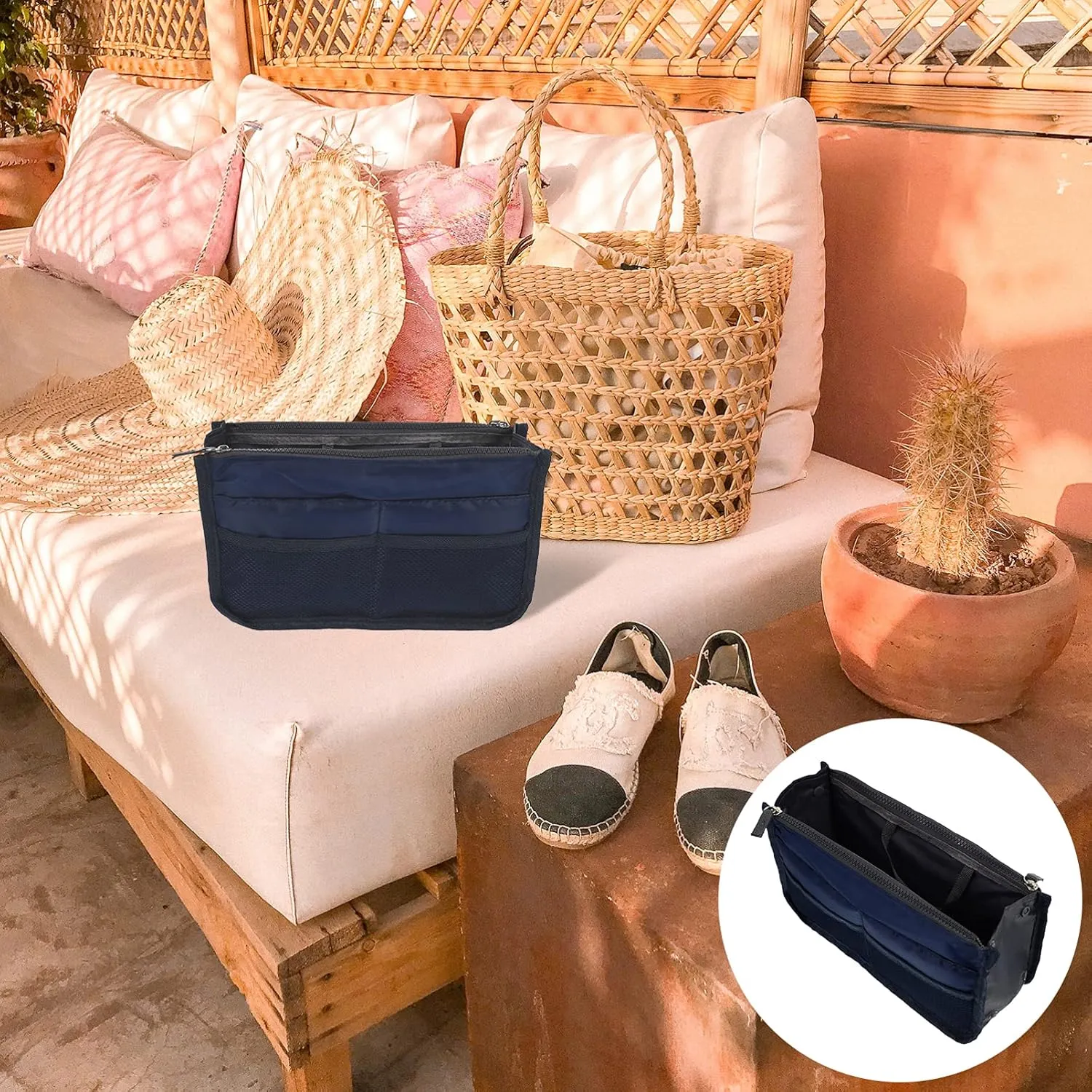 1pc Handbag Liner Cosmetics Storage Bag Travel Storage Bag Multipurpose Bag Liner Large Capacity Storage Bag Useful Bag Liner Makeup Storage Bag Creative Clutch Liner