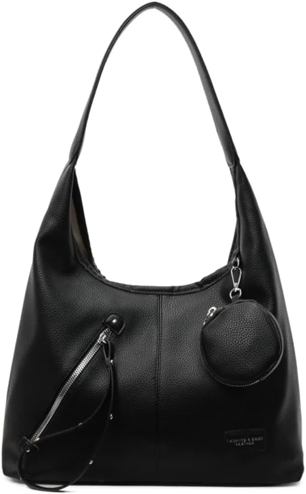 2 Pcs Slouchy Crescent Hobo Bags Women Trendy Crossbody Purse Satchels Shoulder Bag Cute Top-handle Tote Handbag 2025