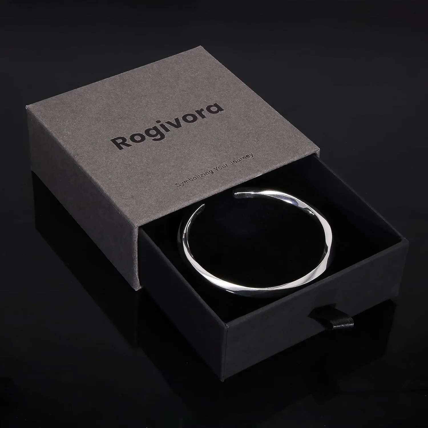 4mm Thick 925 Sterling Silver Twist Mobius Bracelet for Women Men, Adjustable Infinity Symbol Cuff Bangle, Birthday Christmas Jewelry Gift (2 Styles: High Polished & Retro)