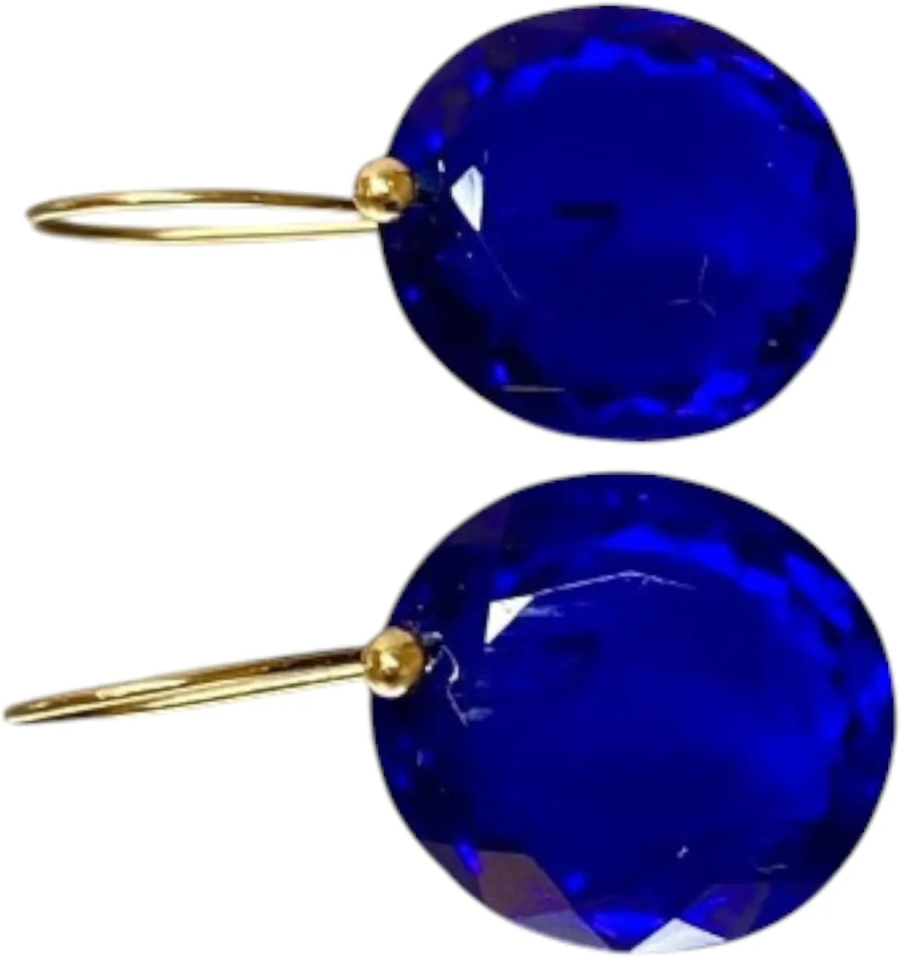 925 Sterling Silver Blue Sapphire Drop Earrings, September Birthstone, Minimalist Dangle Jewelry