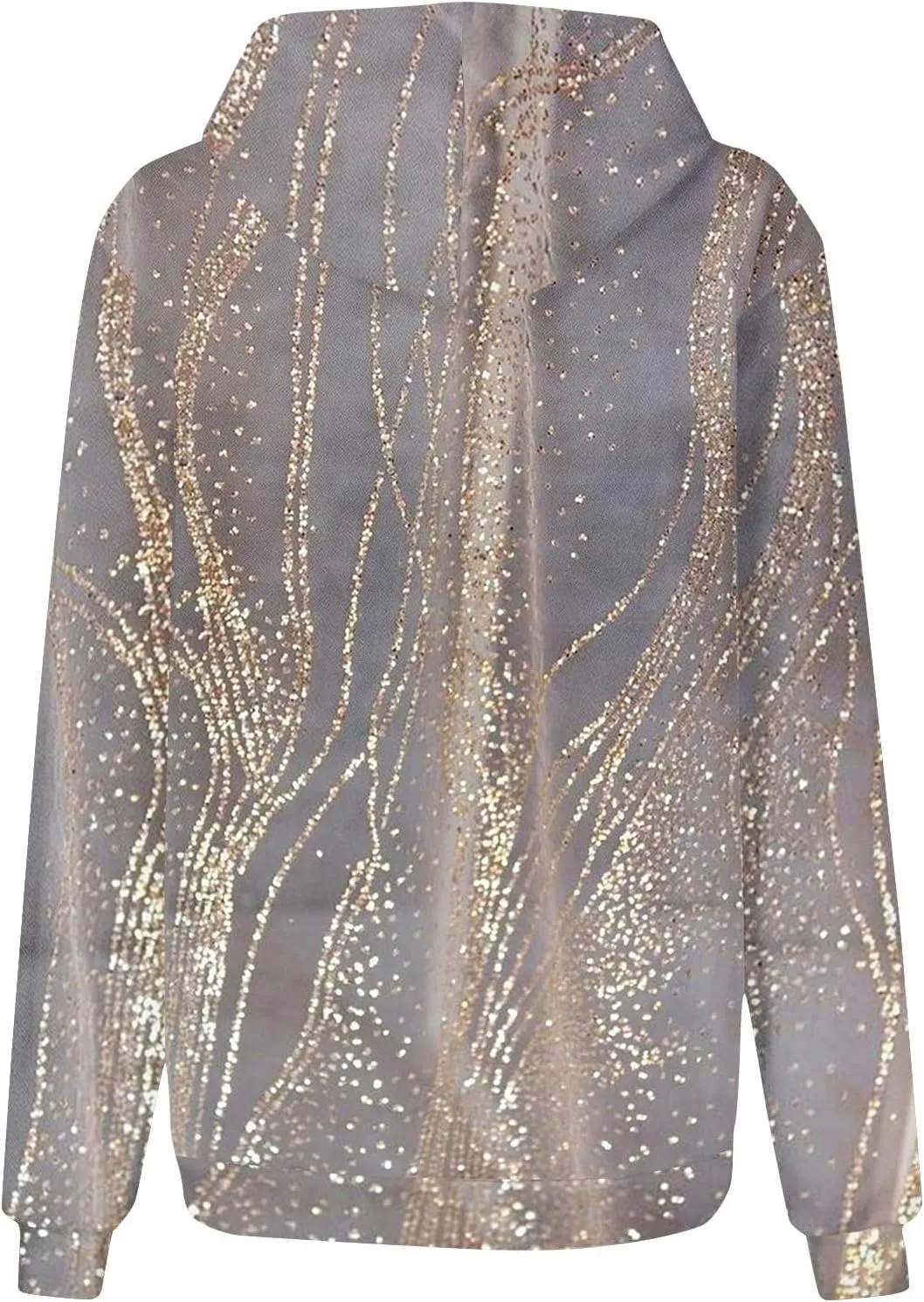 ADHOWBEW Oversized Sweatshirt for Women Fashion Y2k Graphic Drawstring Hoodies Sweaters