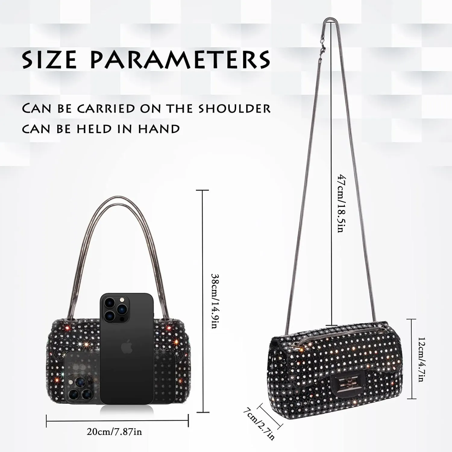 AOYUNHUI Clutch Purses for Women Wedding Cross Body Bag Purses for Women Wedding Prom Party Club