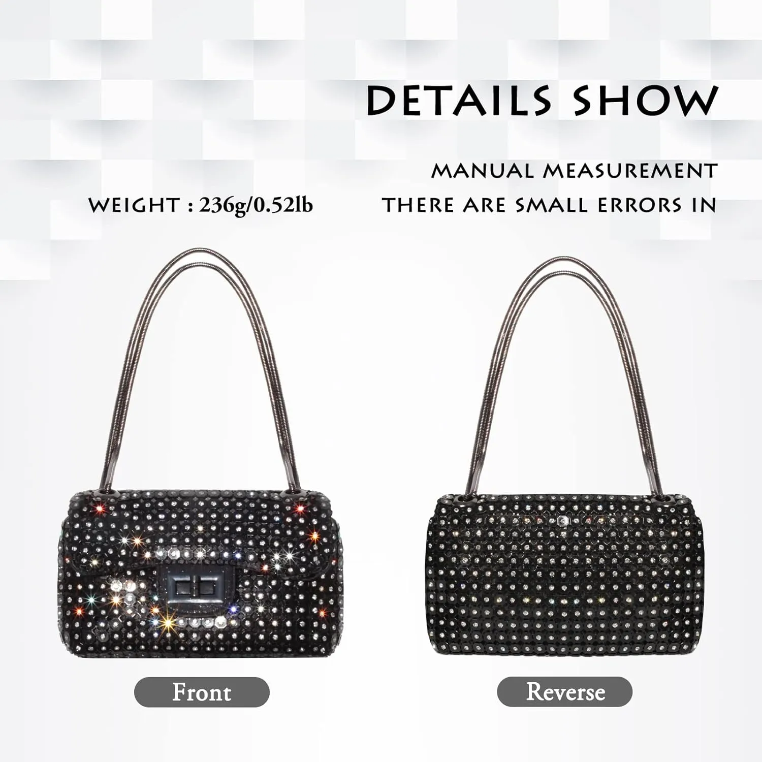 AOYUNHUI Clutch Purses for Women Wedding Cross Body Bag Purses for Women Wedding Prom Party Club