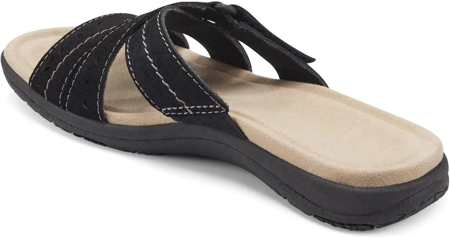 Arch Support for Sandals Orthotic Slip on Slippers Lightweight Athletic Yoga Mat Slides with Comfortable Plantar Fasciitis