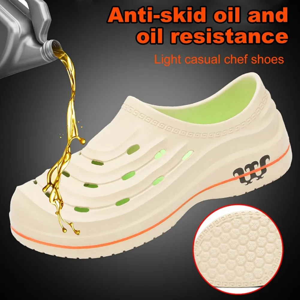Armadillo Chef Shoes for Men 2025 Newly Slip Resistant, Lightweight Waterproof Armadillo Clogs for Women, Ideal Work Shoes for Kitchens