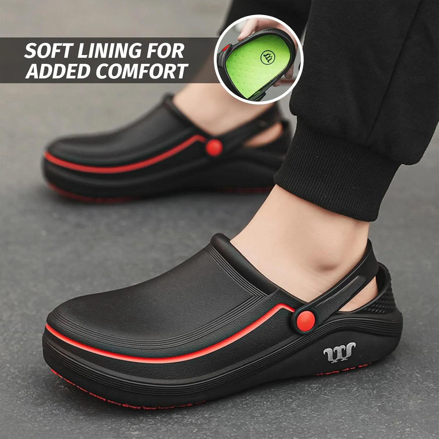 Armadillo Chef Shoes for Men - Slip Resistant, Lightweight & Waterproof Zapatos de Chef for Women, Ideal Work Shoes for Kitchens