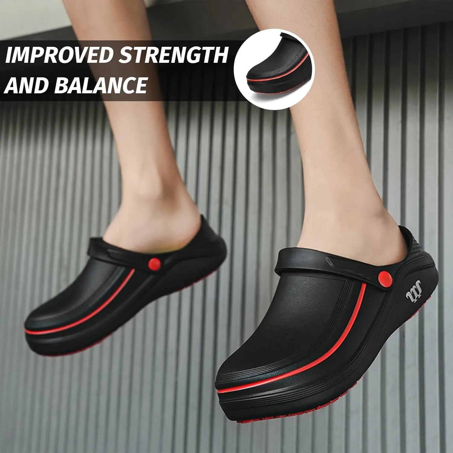 Armadillo Chef Shoes for Men - Slip Resistant, Lightweight & Waterproof Zapatos de Chef for Women, Ideal Work Shoes for Kitchens