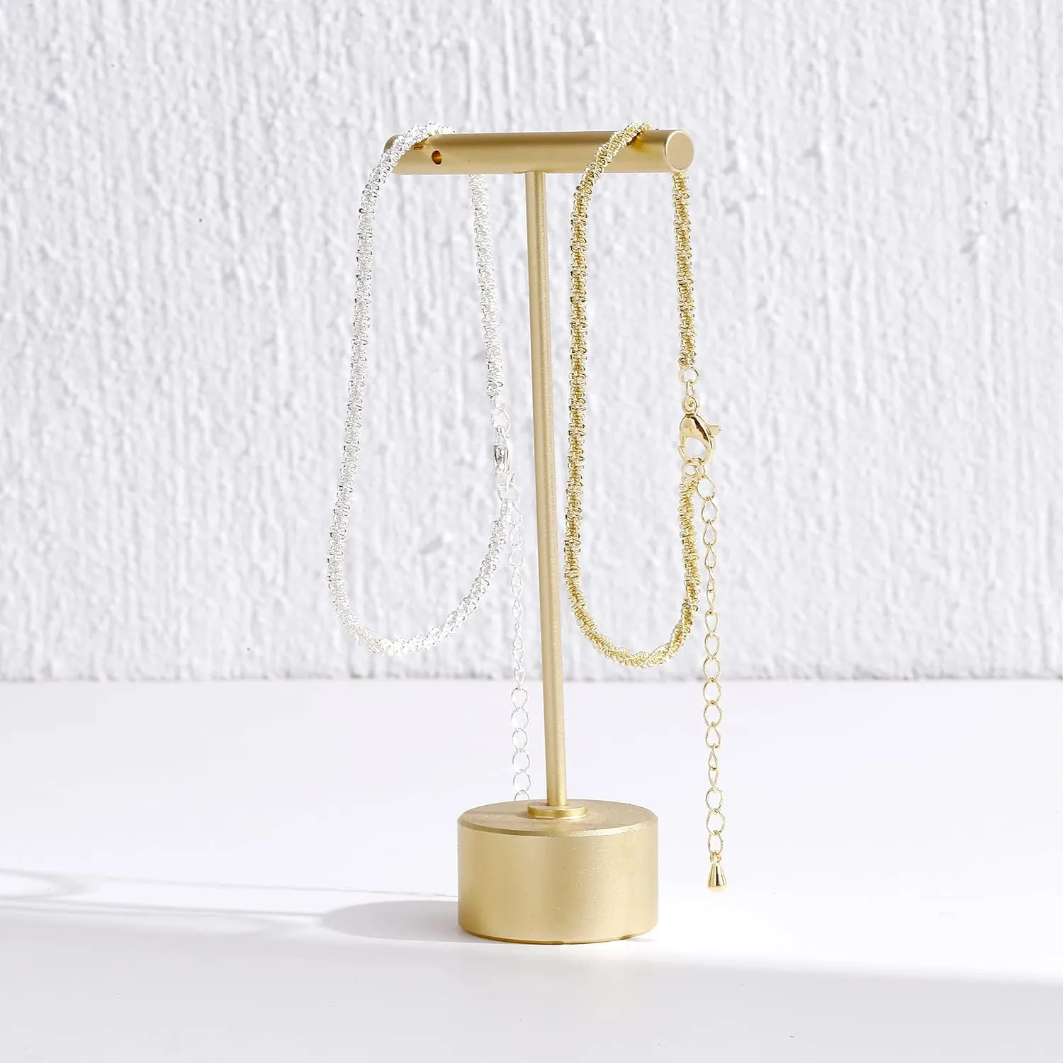 ASCOMY Bracelet for Women Gold Bracelets for Girls Dainty Paperclip Herringbone Bracelet Layered Rope Chain Bracelet Set