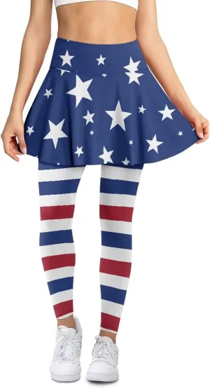 Athletics Skirts with Leggings Pickleball Pants for Women Skirted Leggings with Pockets Athletic Skirts Leggings