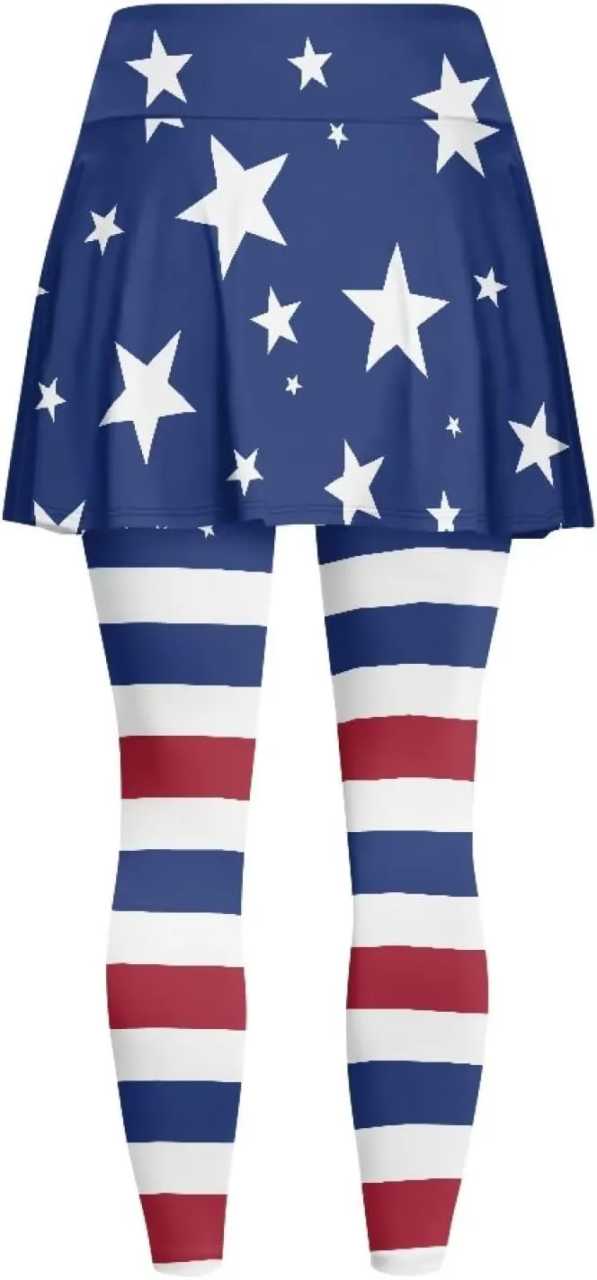 Athletics Skirts with Leggings Pickleball Pants for Women Skirted Leggings with Pockets Athletic Skirts Leggings