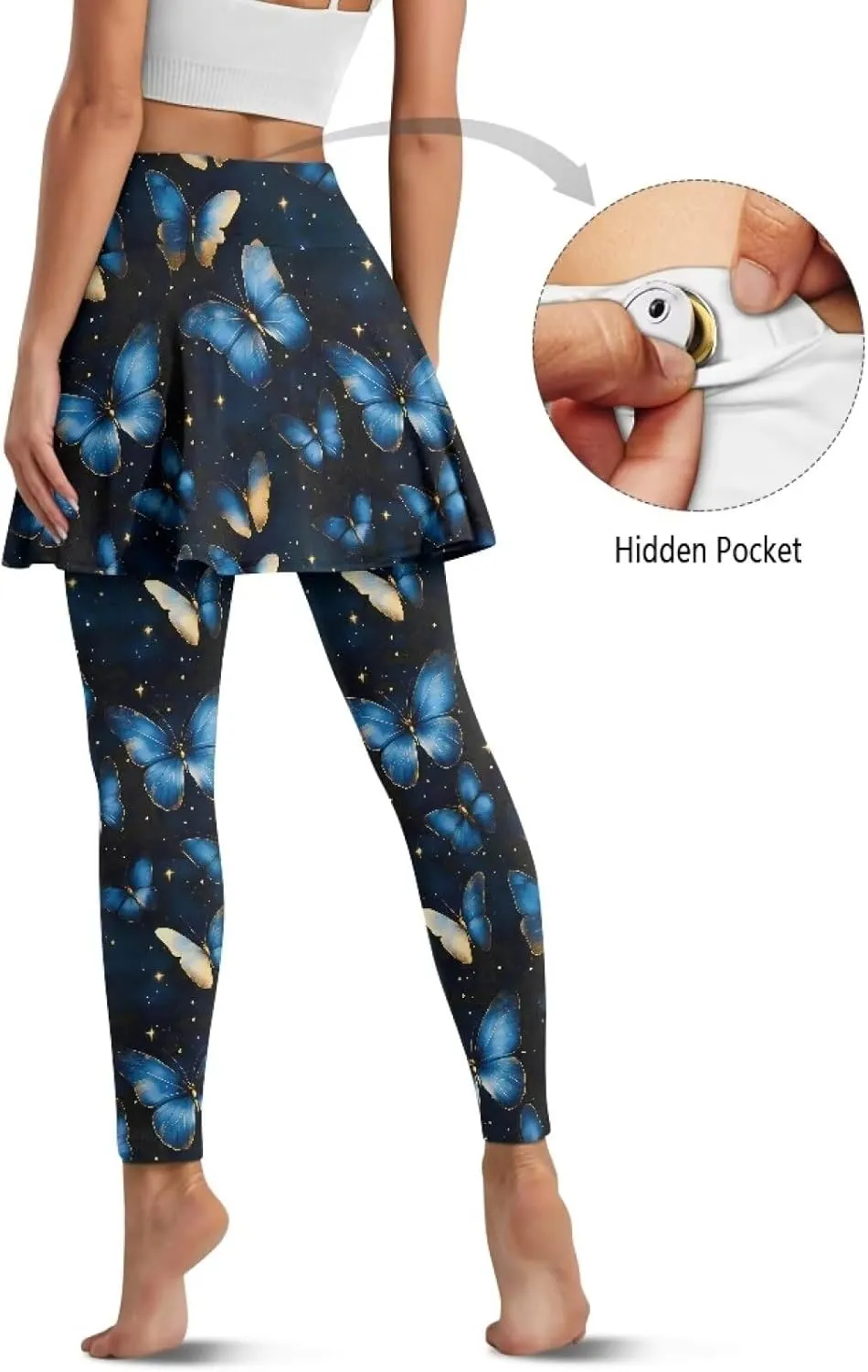 Athletics Skirts with Leggings Pickleball Pants for Women Skirted Leggings with Pockets Athletic Skirts Leggings