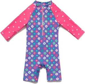 Baby Girl Bathing Suit Long Sleeve UPF 50  Sun Protection Come with a Hats