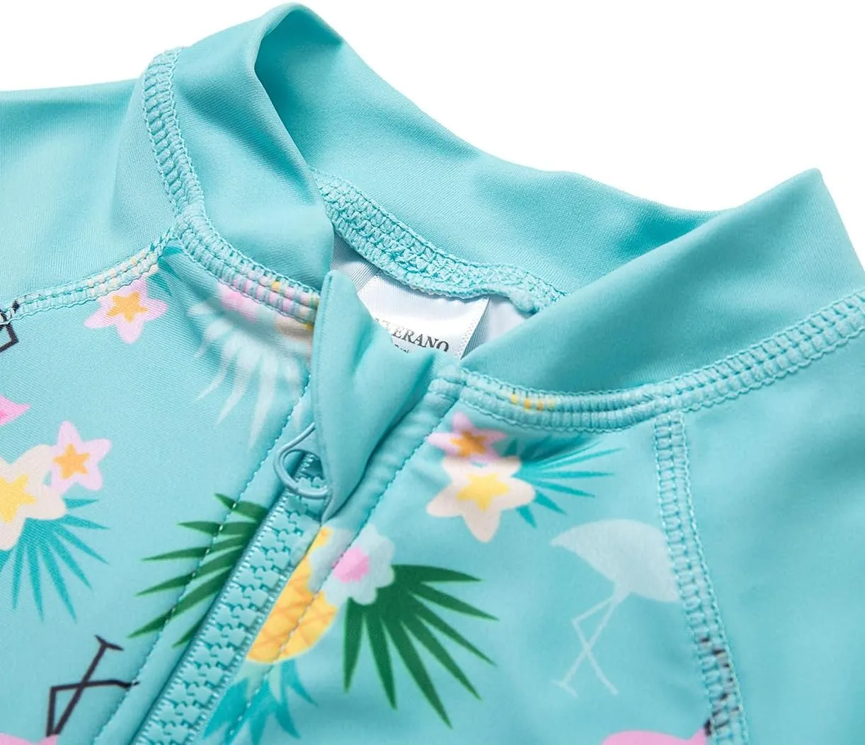 Baby Girl Bathing Suit Long Sleeve UPF 50  Sun Protection Come with a Hats