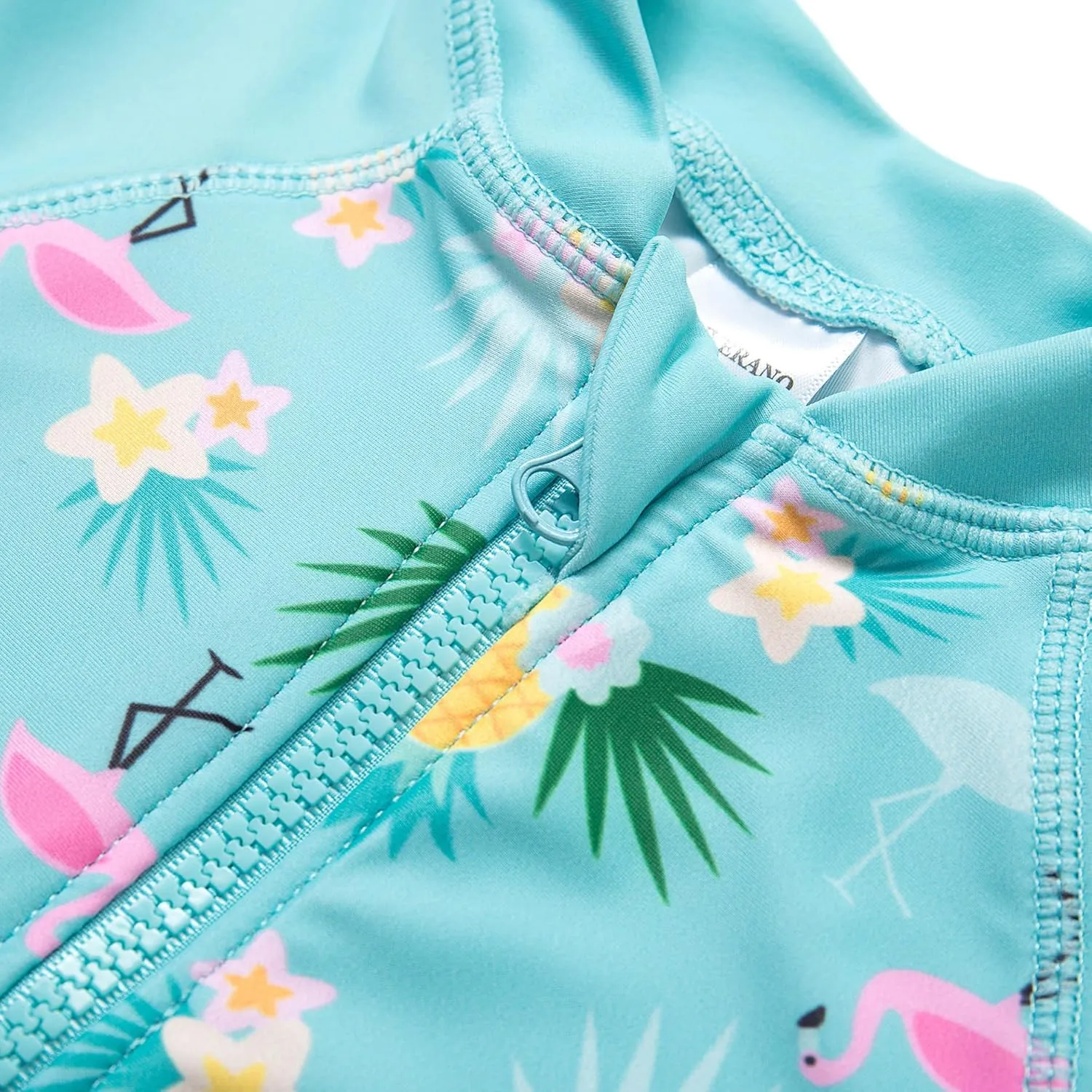 Baby Girl Bathing Suit Long Sleeve UPF 50  Sun Protection Come with a Hats