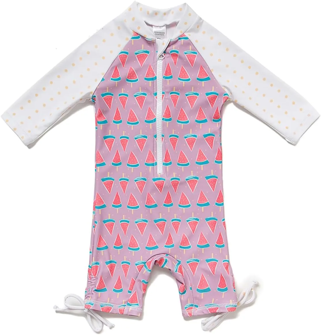 Baby Girl Bathing Suit Long Sleeve UPF 50  Sun Protection Come with a Hats
