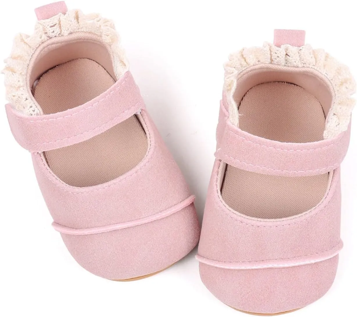 Baby Girls First Walking Shoes Infant Breathable Lightweight Slip On Slippers Casual Walking Shoes Infant First Shoes