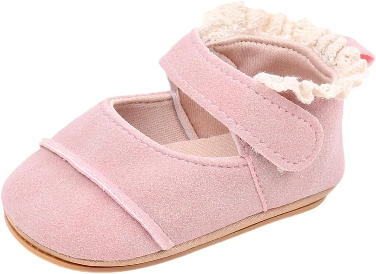 Baby Girls First Walking Shoes Infant Breathable Lightweight Slip On Slippers Casual Walking Shoes Infant First Shoes