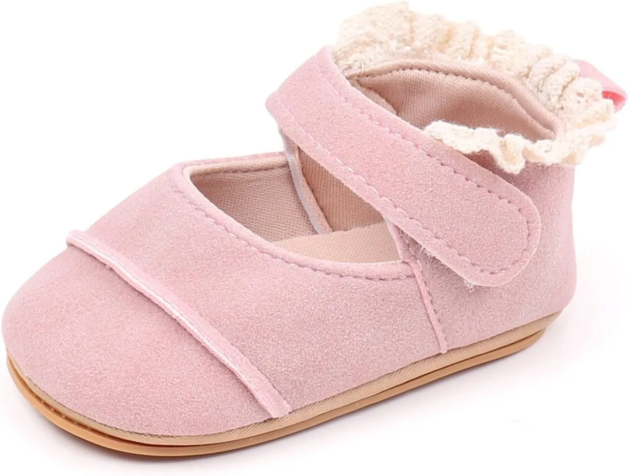 Baby Girls First Walking Shoes Infant Breathable Lightweight Slip On Slippers Casual Walking Shoes Infant First Shoes