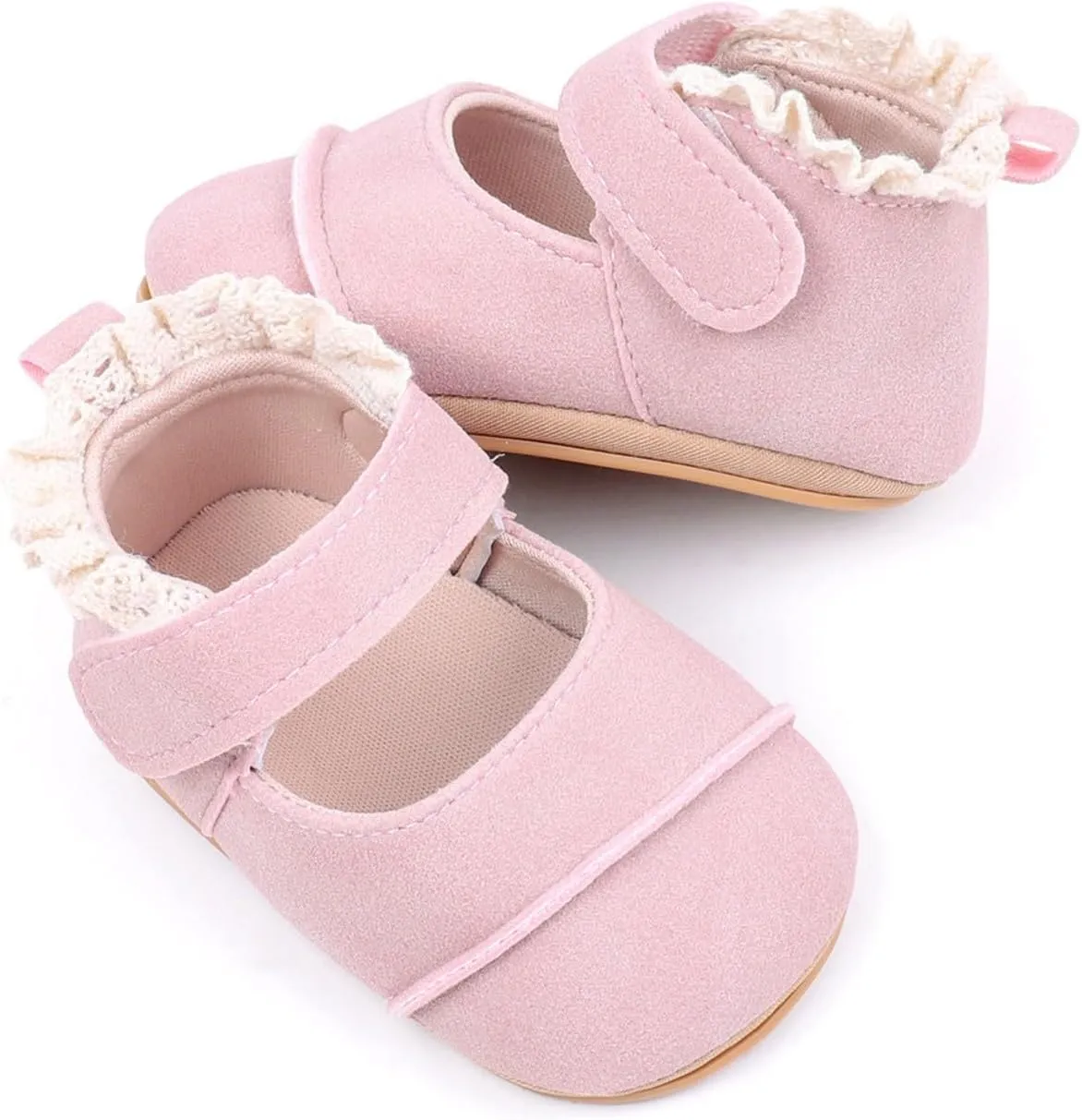 Baby Girls First Walking Shoes Infant Breathable Lightweight Slip On Slippers Casual Walking Shoes Infant First Shoes