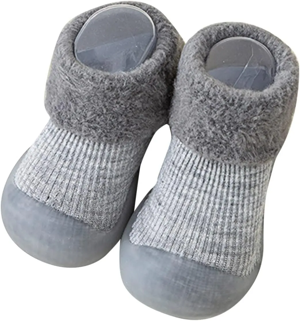 Baby Shoes,Infant Boys Girls Socks Shoes Toddler Fleece WarmThe Floor Socks Non Slip Prewalker Shoes Work Shoes