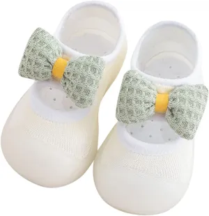 Baby Walking Shoes,Baby Sock Shoes Toddler Newborn Boys Girls Shoes Cute Bowknot Soft Antislip First Walking 0-3 Years