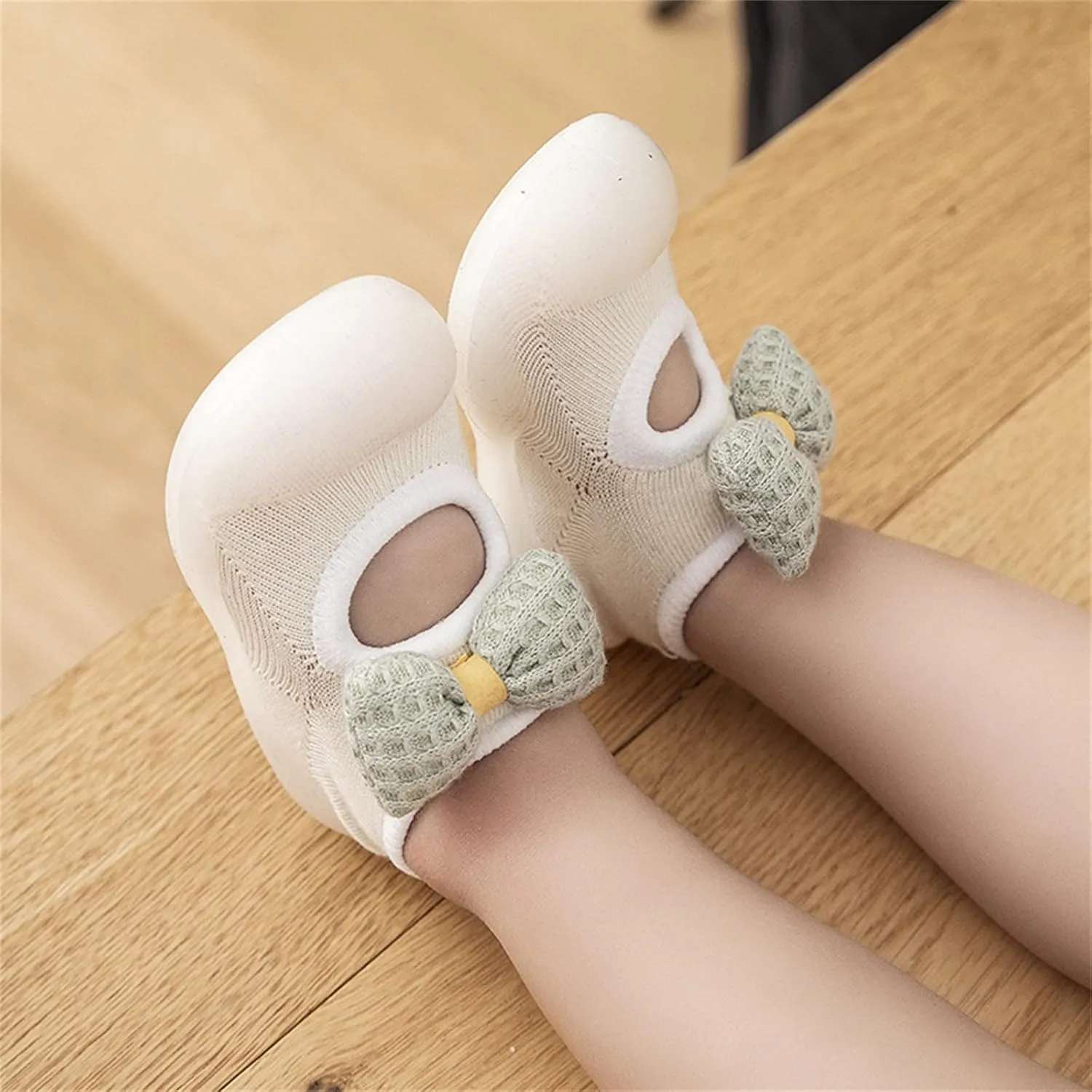 Baby Walking Shoes,Baby Sock Shoes Toddler Newborn Boys Girls Shoes Cute Bowknot Soft Antislip First Walking 0-3 Years
