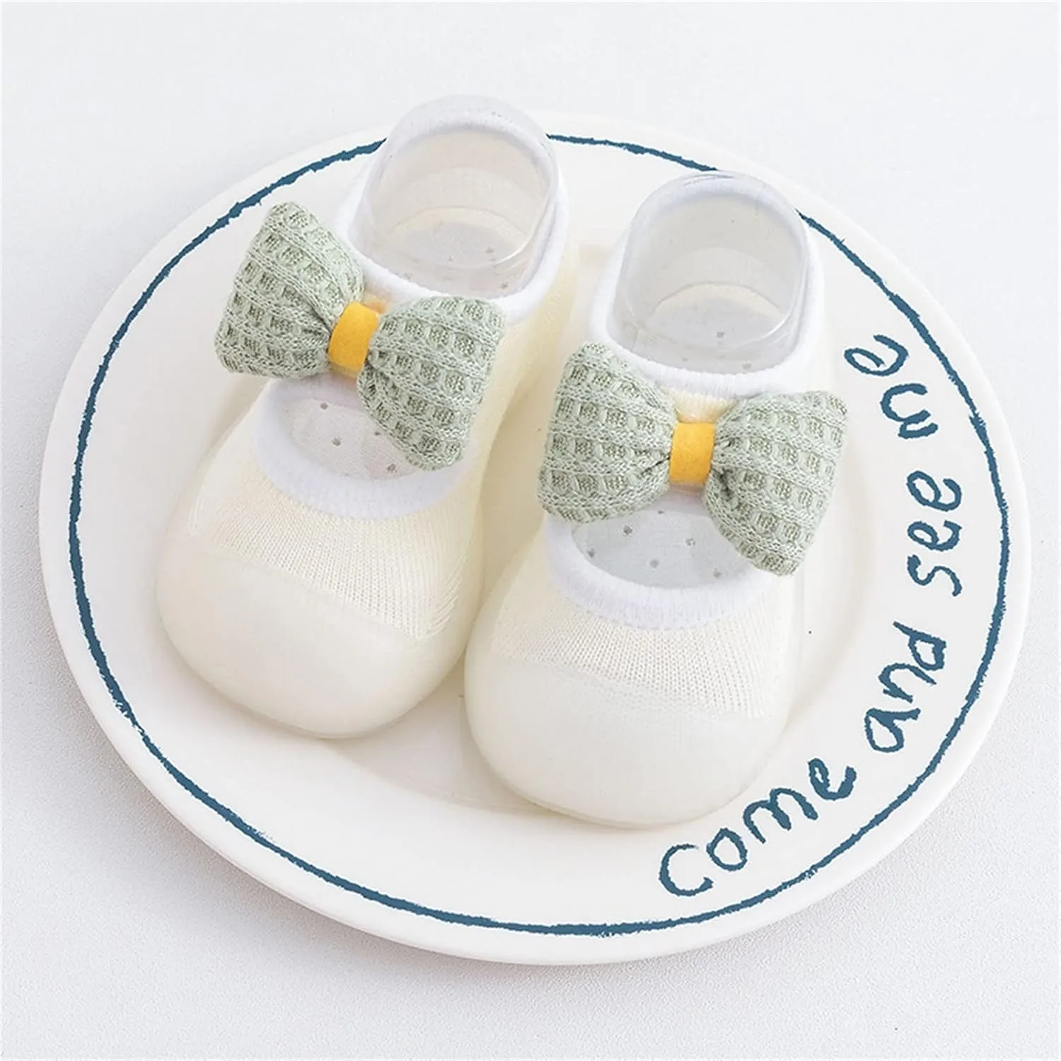 Baby Walking Shoes,Baby Sock Shoes Toddler Newborn Boys Girls Shoes Cute Bowknot Soft Antislip First Walking 0-3 Years