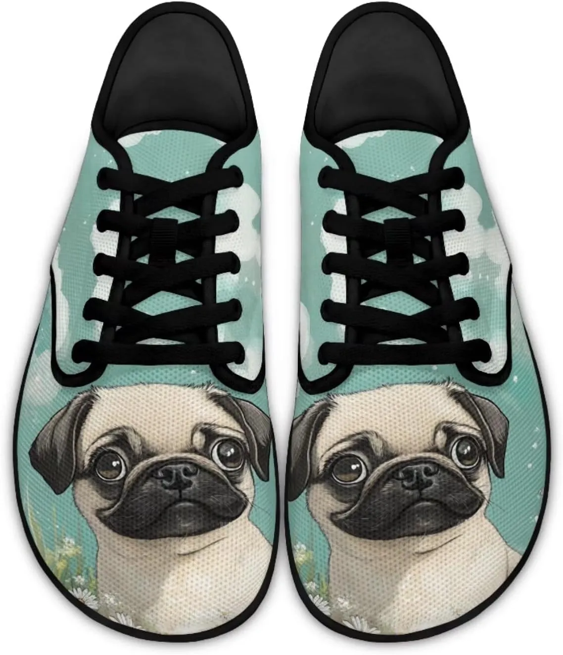 Binienty Lace Up Sneakers for Women Fashion Flats Wide Width Barefoot Zero Drop Shoes Travel Shoe