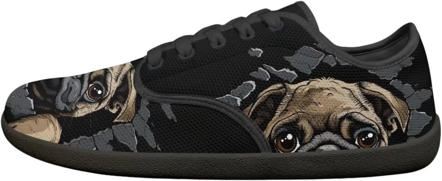 Binienty Lace Up Sneakers for Women Fashion Flats Wide Width Barefoot Zero Drop Shoes Travel Shoe