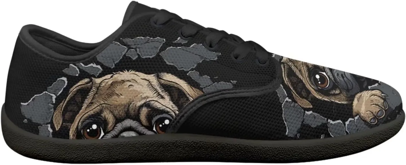 Binienty Lace Up Sneakers for Women Fashion Flats Wide Width Barefoot Zero Drop Shoes Travel Shoe