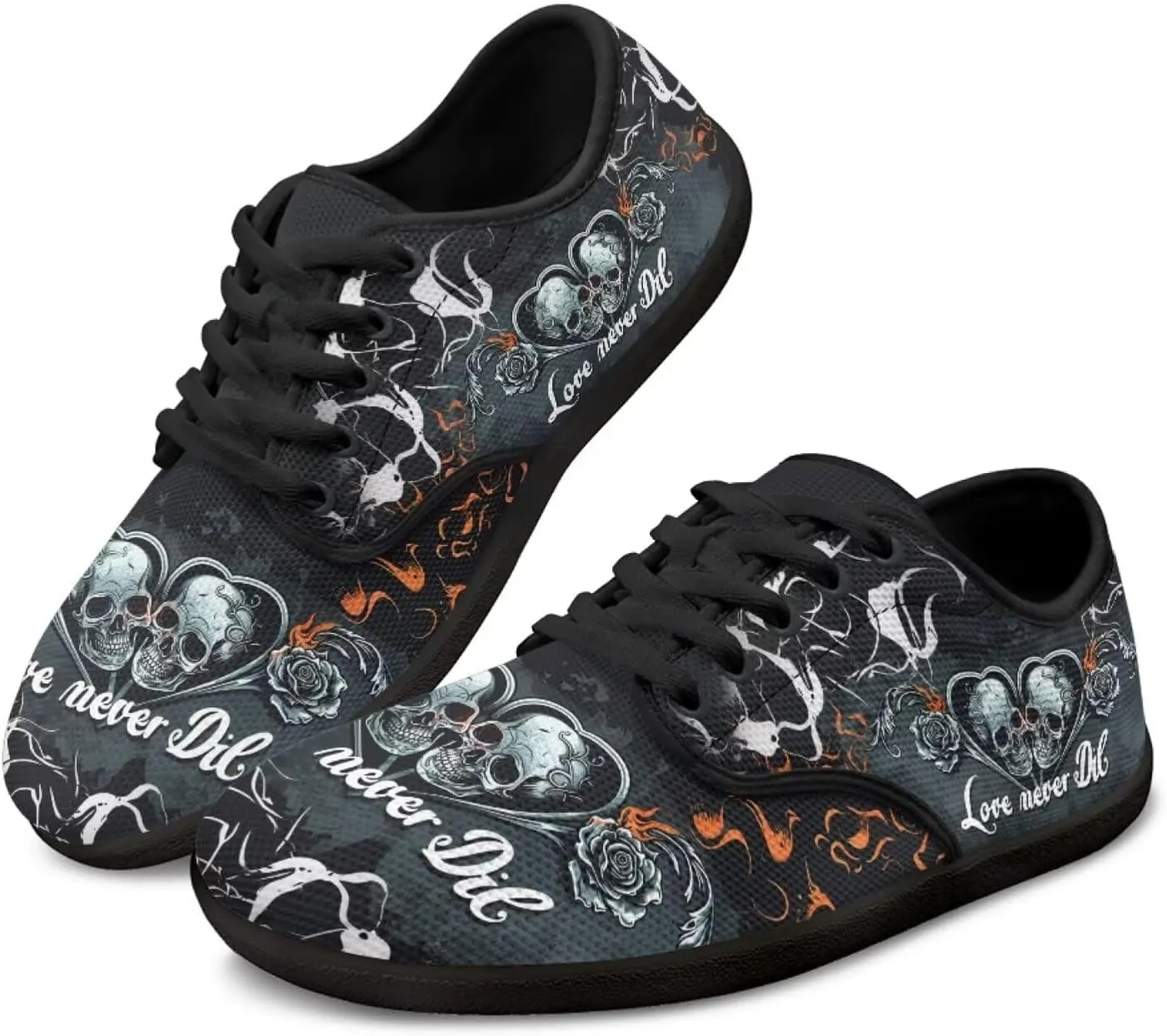Binienty Lace Up Walking Sneakers for Women Men Zero Drop Sole Barefoot Shoes Wide Width Flats