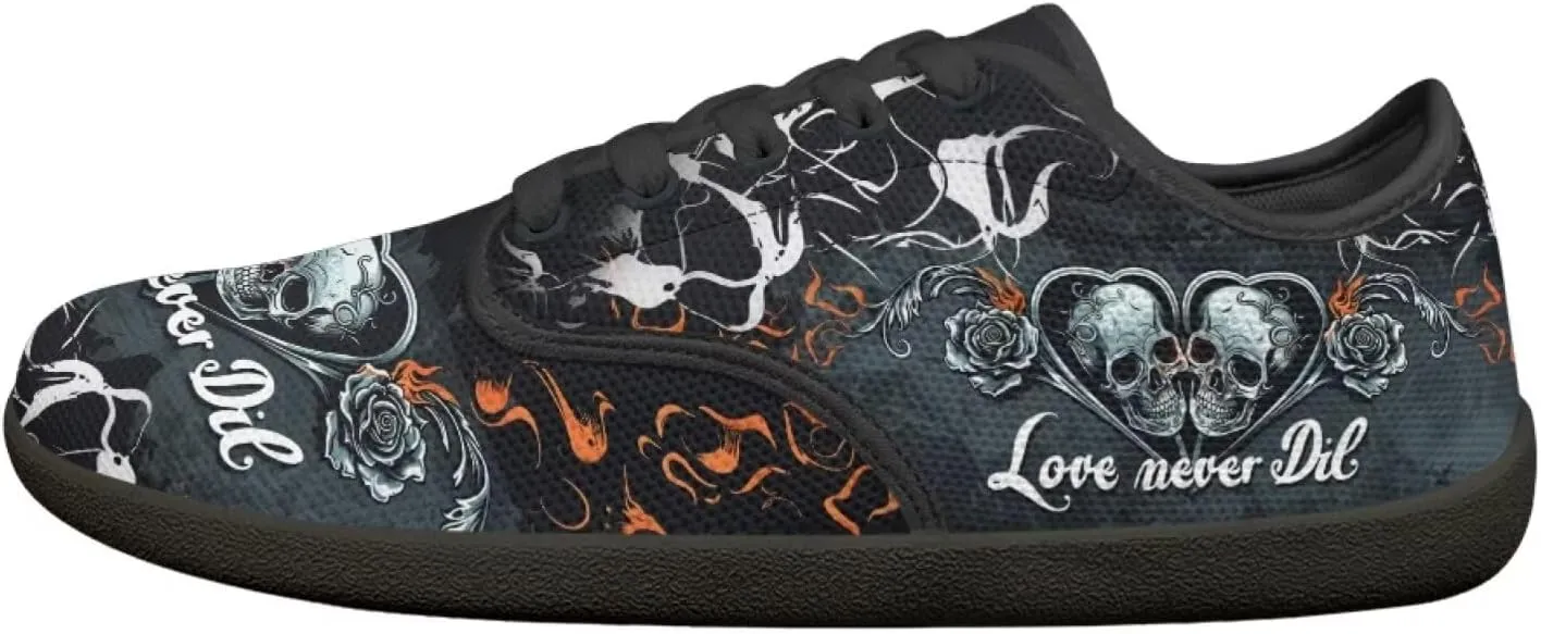 Binienty Lace Up Walking Sneakers for Women Men Zero Drop Sole Barefoot Shoes Wide Width Flats