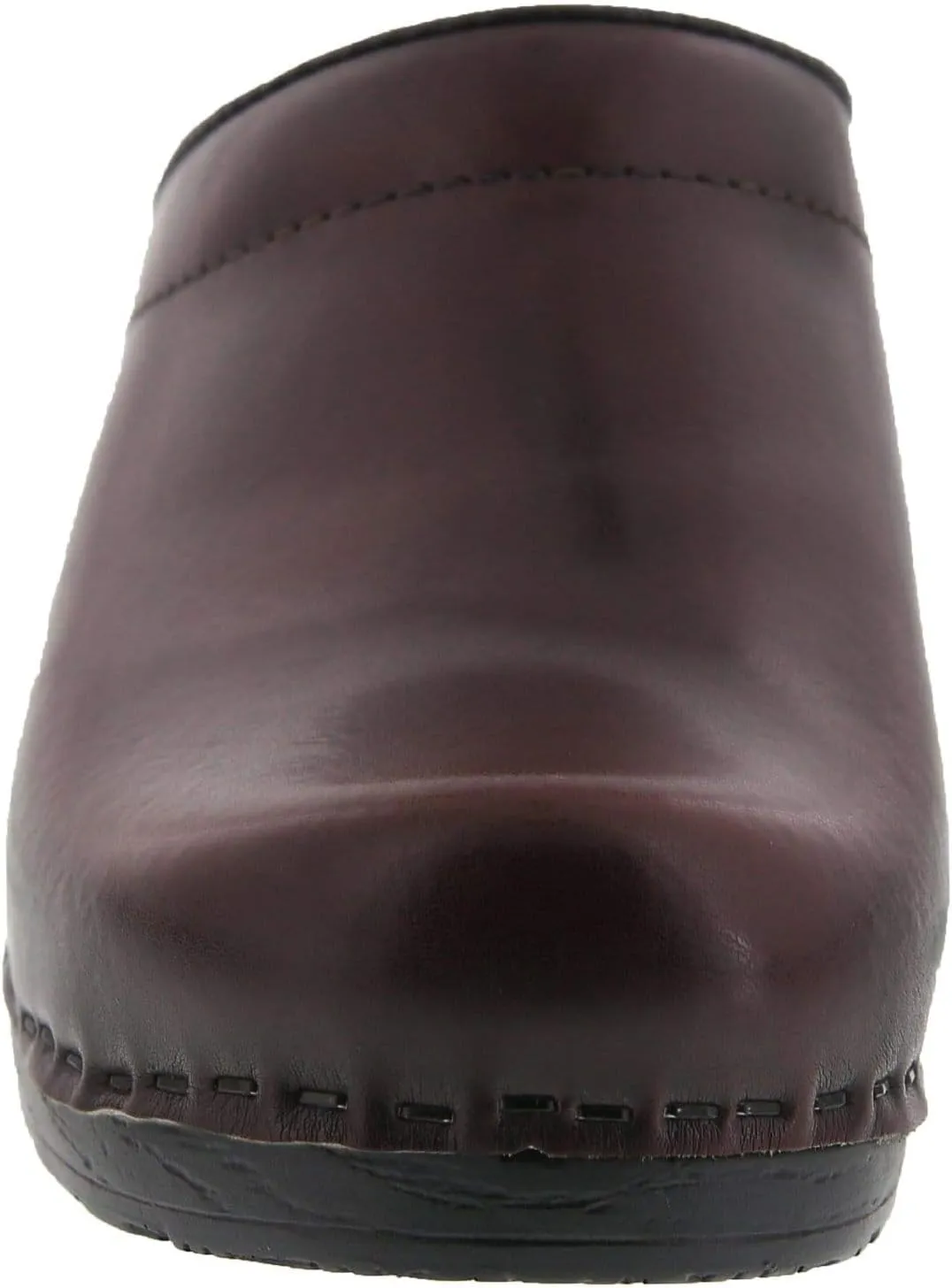 Bjork Women's PU Open Back Leather Clogs