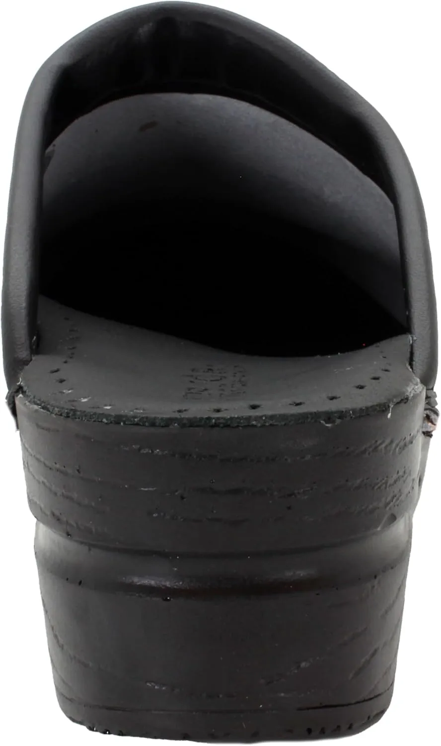 Bjork Women's PU Open Back Leather Clogs