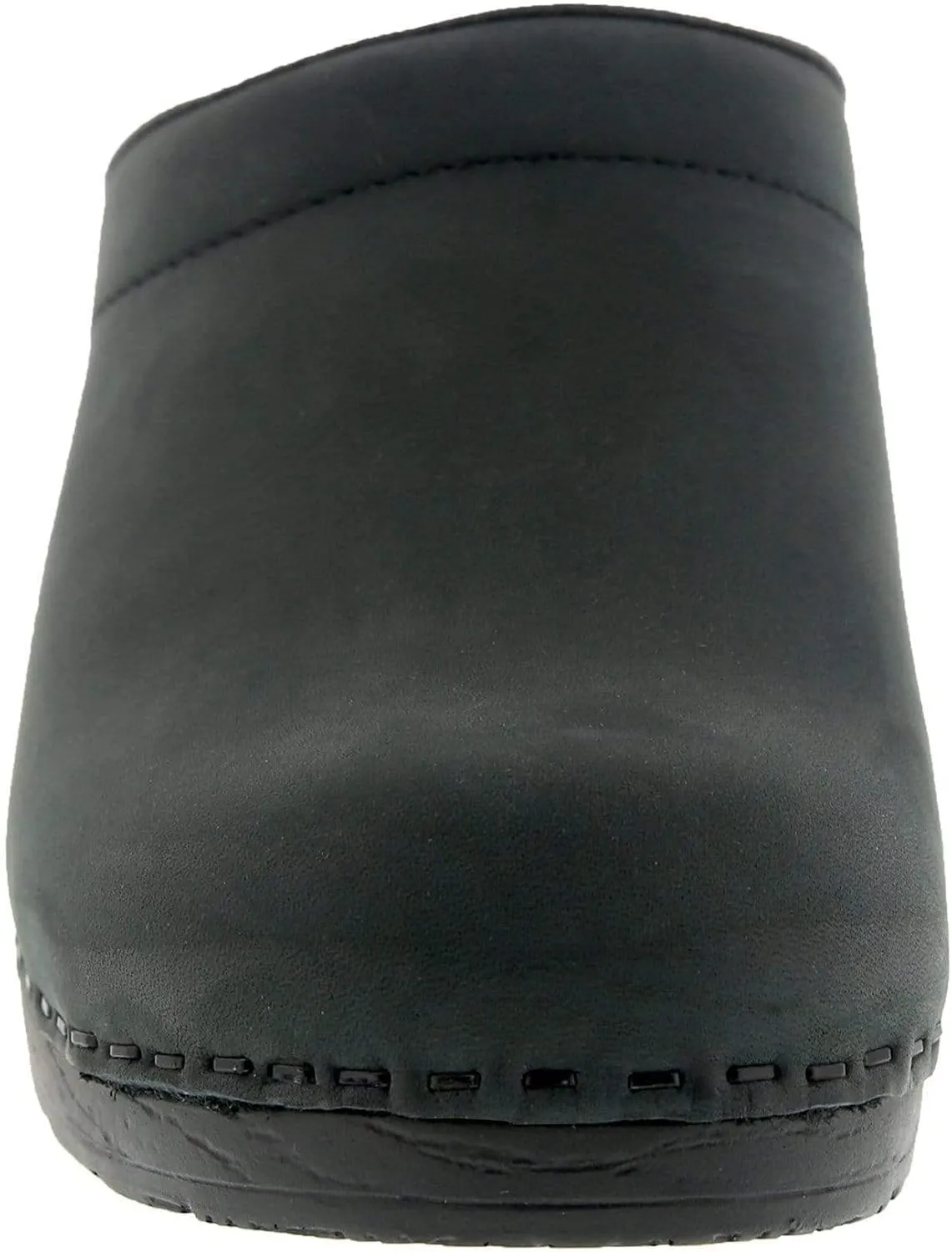 Bjork Women's PU Open Back Leather Clogs