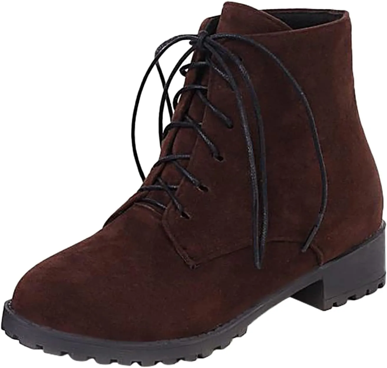 Black Booties for Women Ankle Black Wedge Booties Women Wide Width Boots Work Boot Shoe Laces Men Closed Back Lightweight Breathable Closed Toe Wide Fit Available