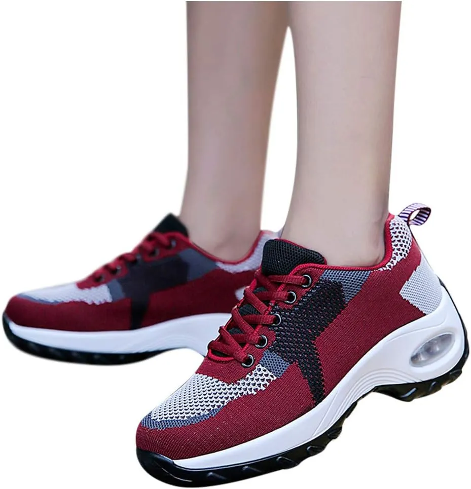 Breathable Shoes Sport Womens Solid Lightweight Fashion Slip Casual On Women's Bowling Shoes Womens