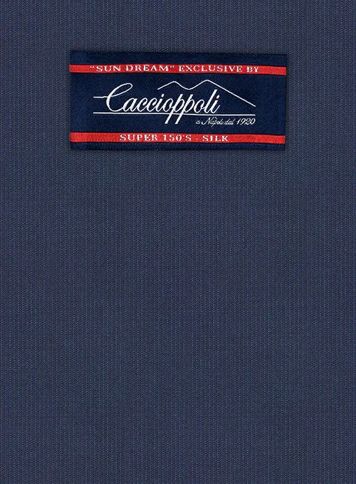 Caccioppoli Sun Dream Namuti Blue Wool Silk Jacket