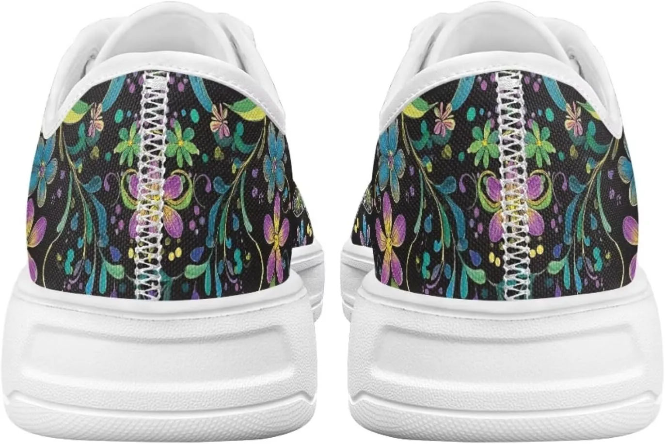 Canvas Slip on Shoes for Women Trendy Low Top Barefoot Sneakers Lace Up Design Walking Flats