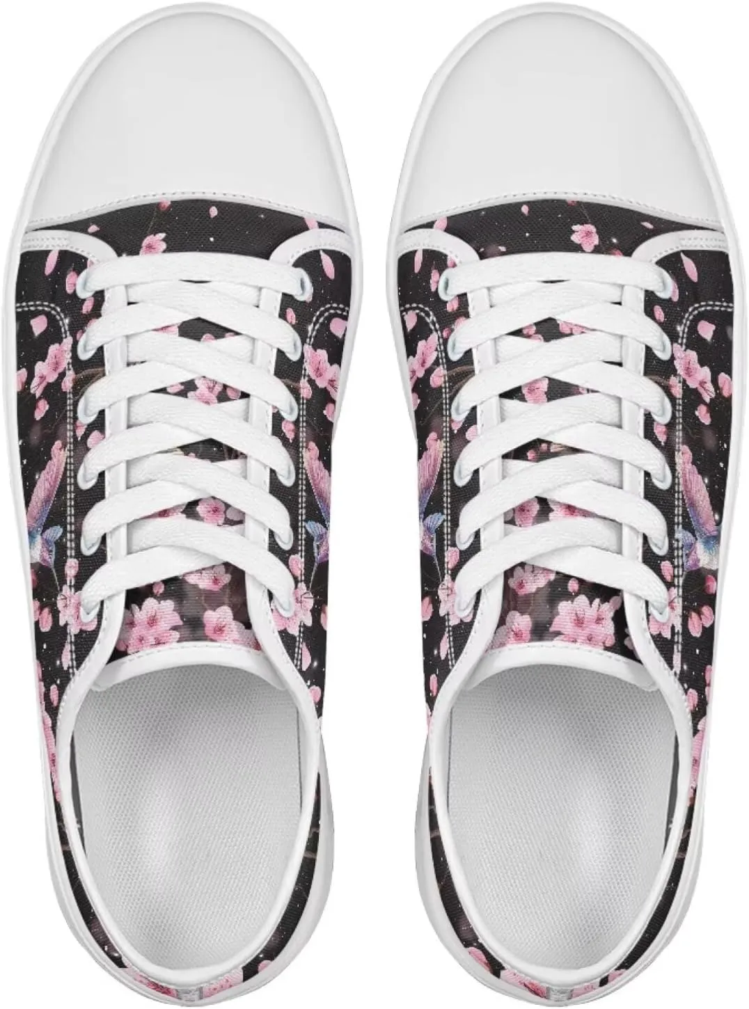 Canvas Slip on Shoes for Women Trendy Low Top Barefoot Sneakers Lace Up Design Walking Flats