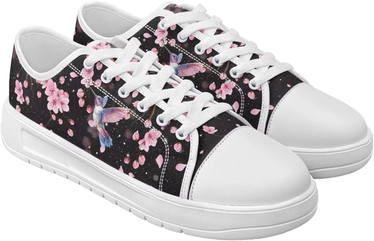 Canvas Slip on Shoes for Women Trendy Low Top Barefoot Sneakers Lace Up Design Walking Flats