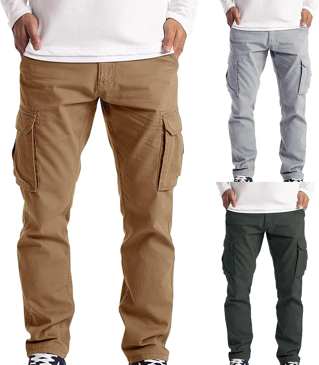 Cargo Pants for Men,Men's Hiking Pants Joggers Workout Pants Hip Hop Harem Pants Streetwear Tactical Track Pants