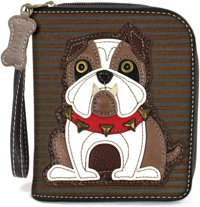 CHALA Pal Zipper Wallet Collection (Bulldog)