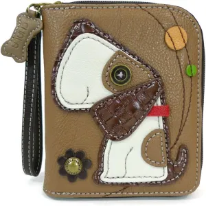 Chala Zip Around Wallet - Dog Brown