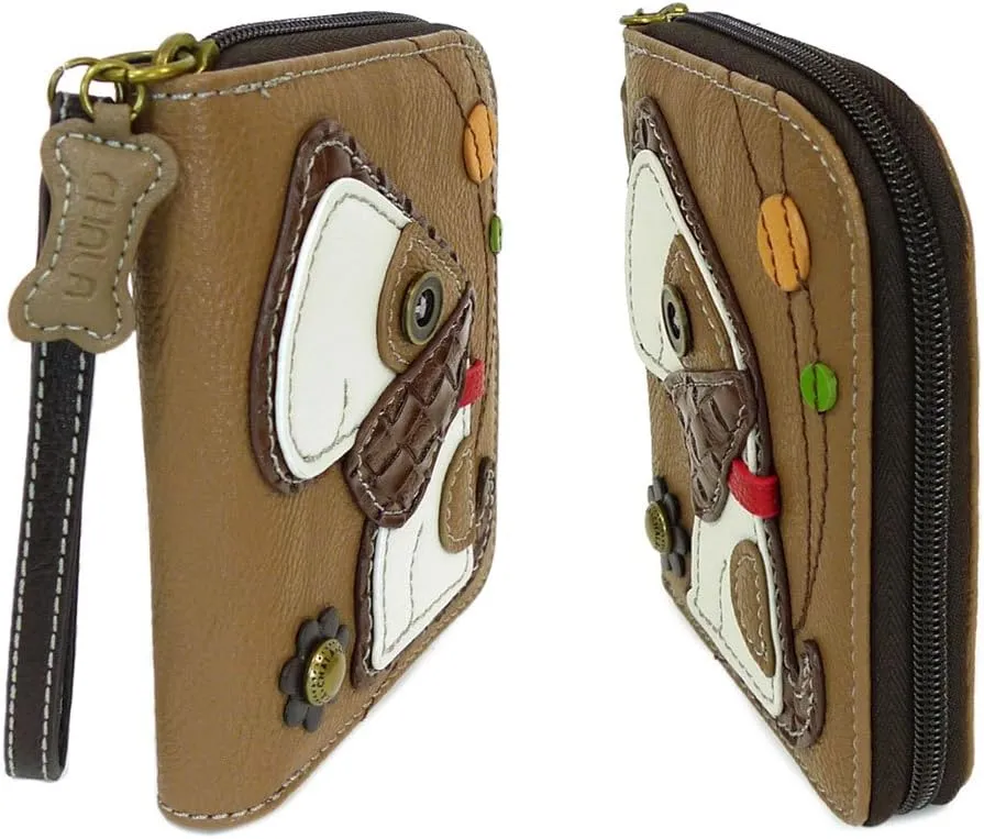 Chala Zip Around Wallet - Dog Brown