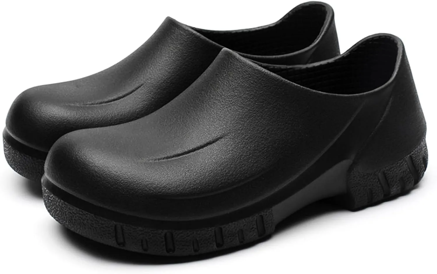 Chef Shoes Men, Non Slip Oil Water Resistant Safety Comfortable Work Shoes for Men Women Nursing Kitchen Garden Restaurant Food Service Black Clogs