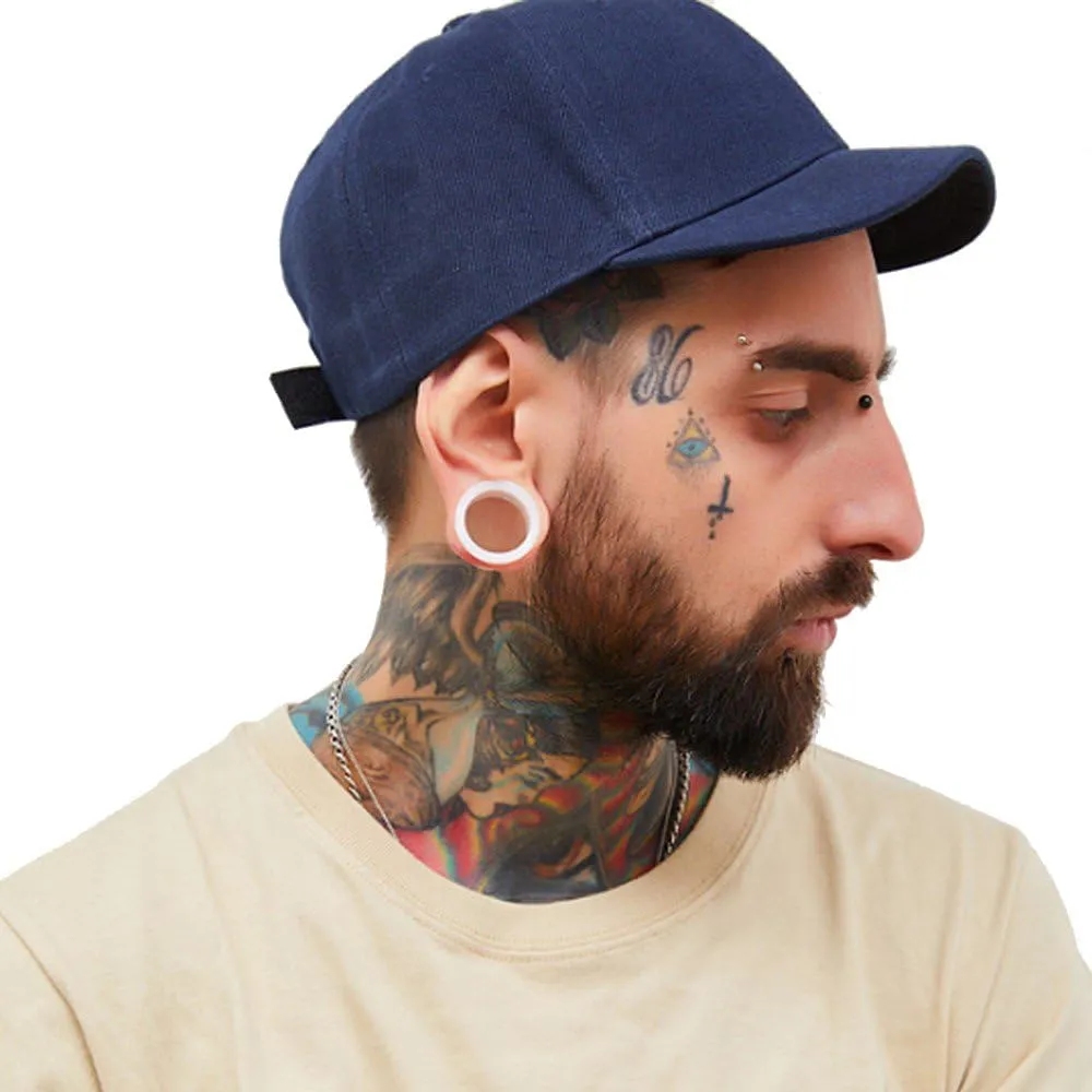 CLAPE Short Brim Baseball Cap, Fashion Cotton Anti Sweat Sunscreen Trucker Hats Short Bill Hats for Men