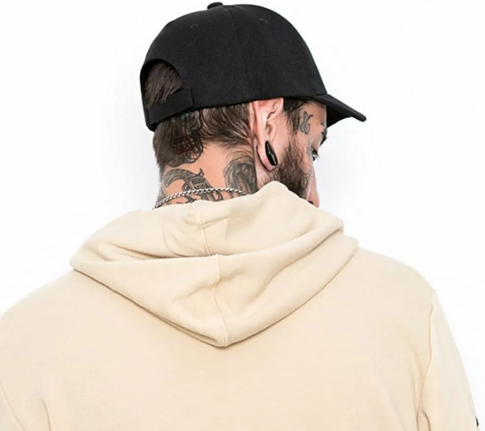 CLAPE Short Brim Baseball Cap, Fashion Cotton Anti Sweat Sunscreen Trucker Hats Short Bill Hats for Men