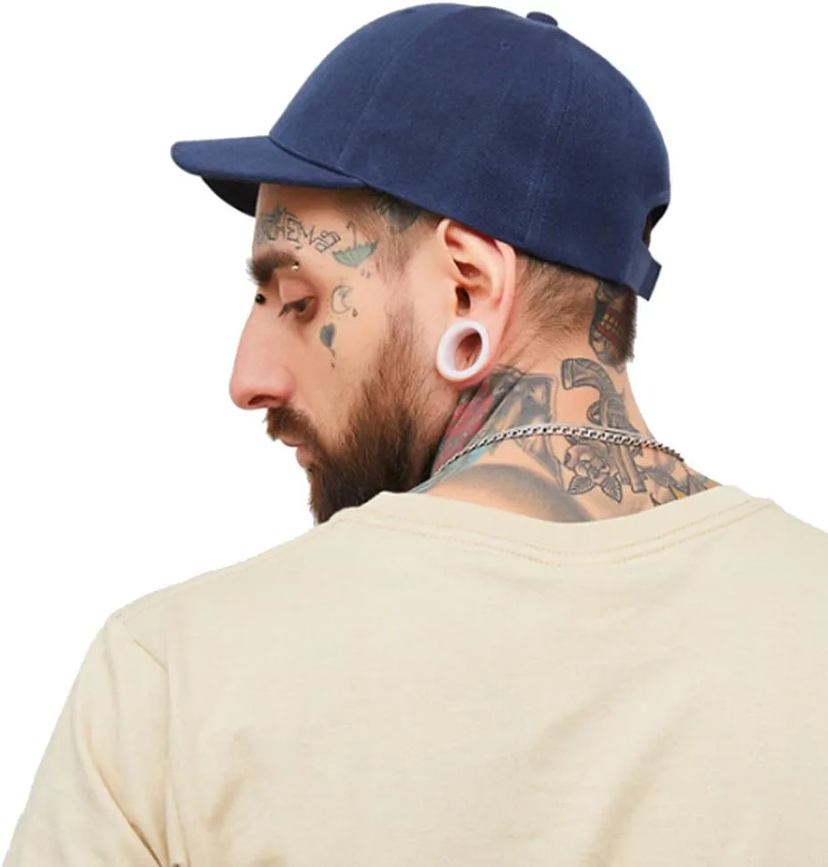 CLAPE Short Brim Baseball Cap, Fashion Cotton Anti Sweat Sunscreen Trucker Hats Short Bill Hats for Men