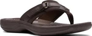 Clarks Womens Breeze Sea Flip-Flop Sandals - Comfortable Flip Flop with Adjustable Hook and Arch Support - Casual Summer Wearing Cloudsteppers for Everyday